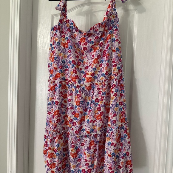 Pink Lily Multicolor Floral Dress - Picture 1 of 3